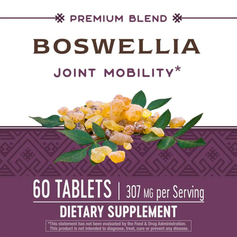 Nature's Way Standardized Boswellia, 40% Boswellic Acids per Serving, TRU-ID Certified, Vegetarian, 60 Tablets - Image 3