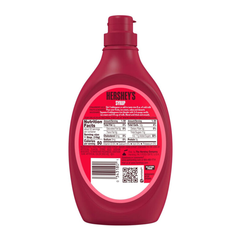 Hershey's Strawberry Syrup, 22 Oz - Image 2