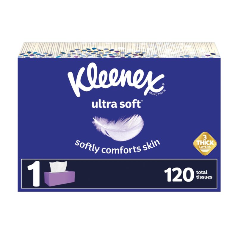 Kleenex Ultra Soft Facial Tissue, 120ct