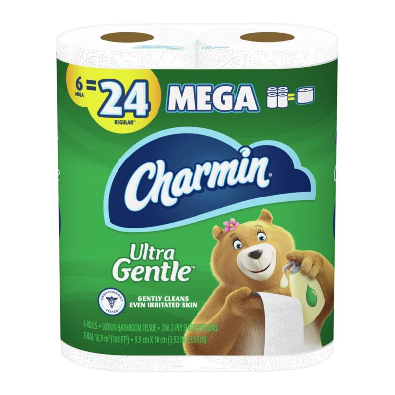 Charmin Lotion Bathroom Tissue, Mega Rolls, 2-Ply, 6 rolls - Image 5