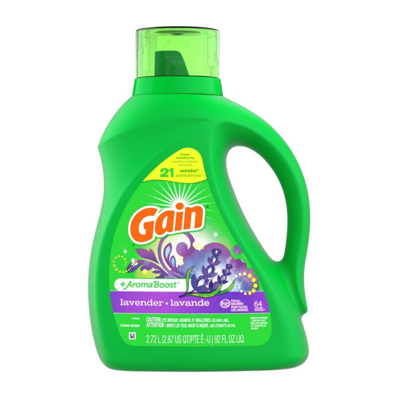 Gain Aroma Boost Liquid Laundry Detergent, Lavender Scent, 64 Loads, 92 fl oz - Image 4