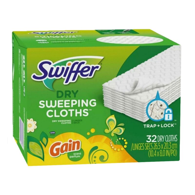 Swiffer Sweeper Dry Pad Cloth Refills, Gain Original Scent, 32 Ct - Image 2