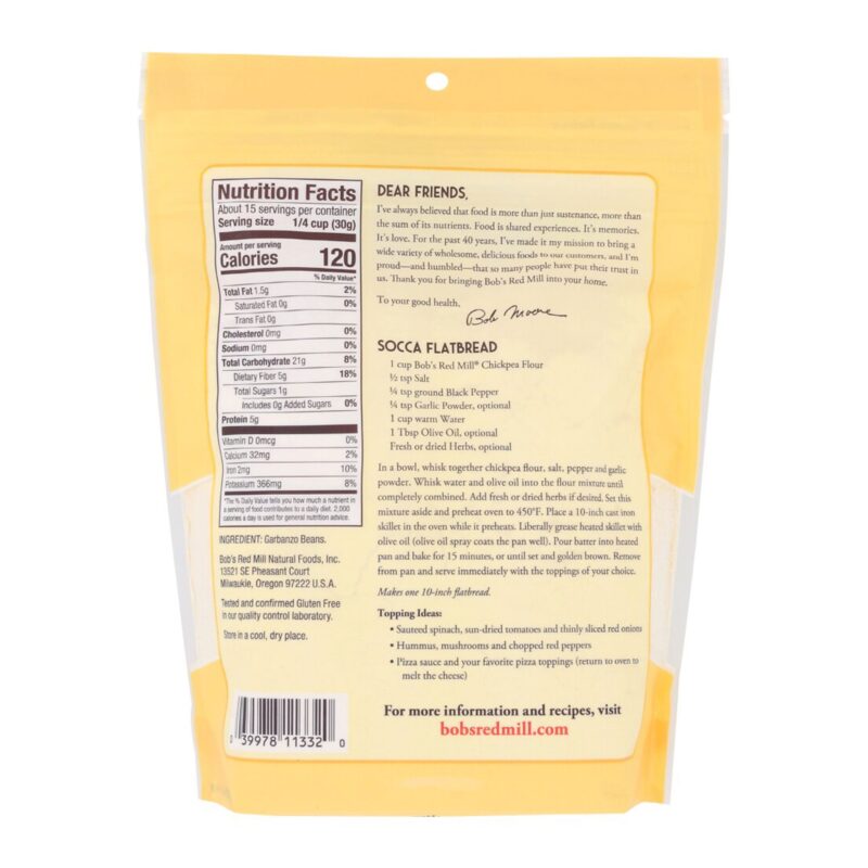 Bob's Red Mill Chickpea Flour, 16 Oz - Image 2