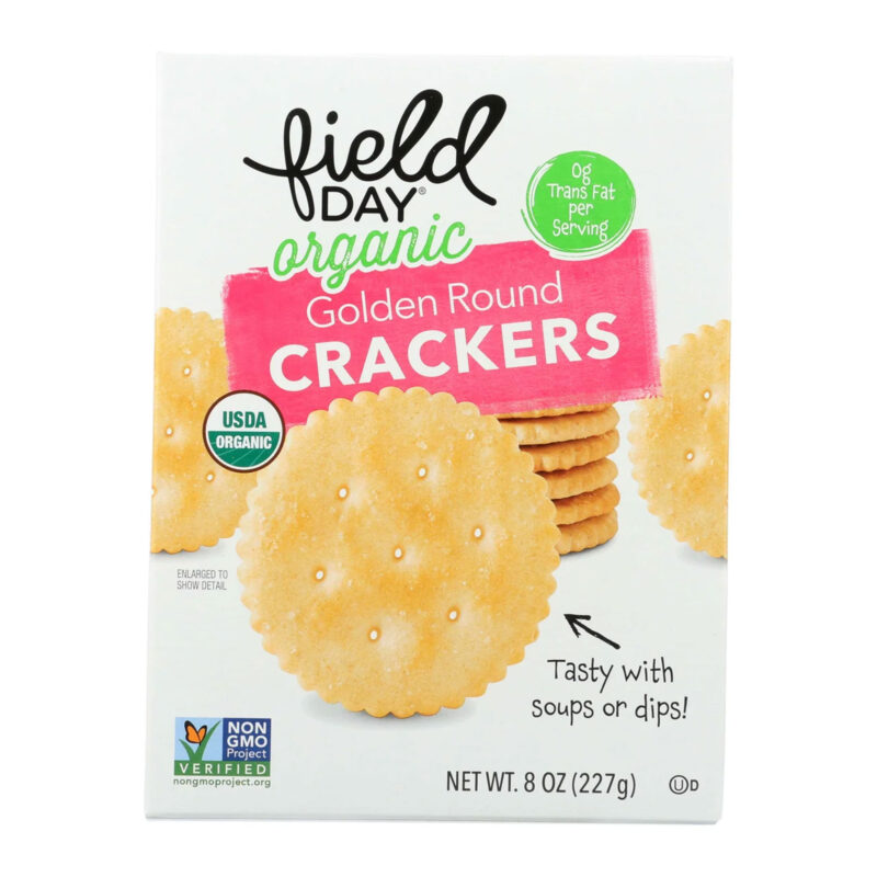 Field Day Organic Golden Round Cracker, 8 Oz