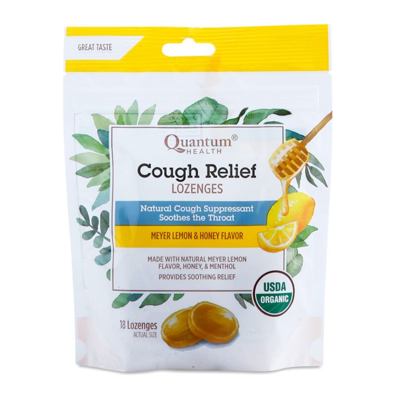 Quantum Health, Cough Relief, Lozenges, Meyer Lemon & Honey , 18 Lozenges - Image 3