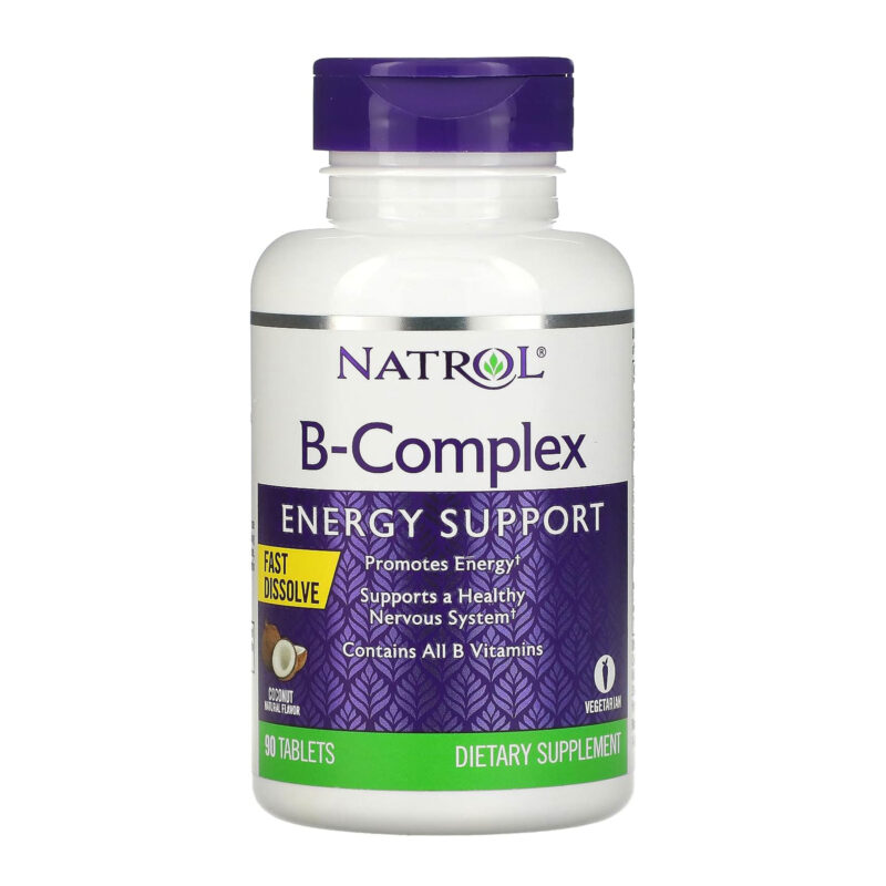 Natrol B-Complex, Fast Dissolve, Coconut, 90 Tablets - Image 3