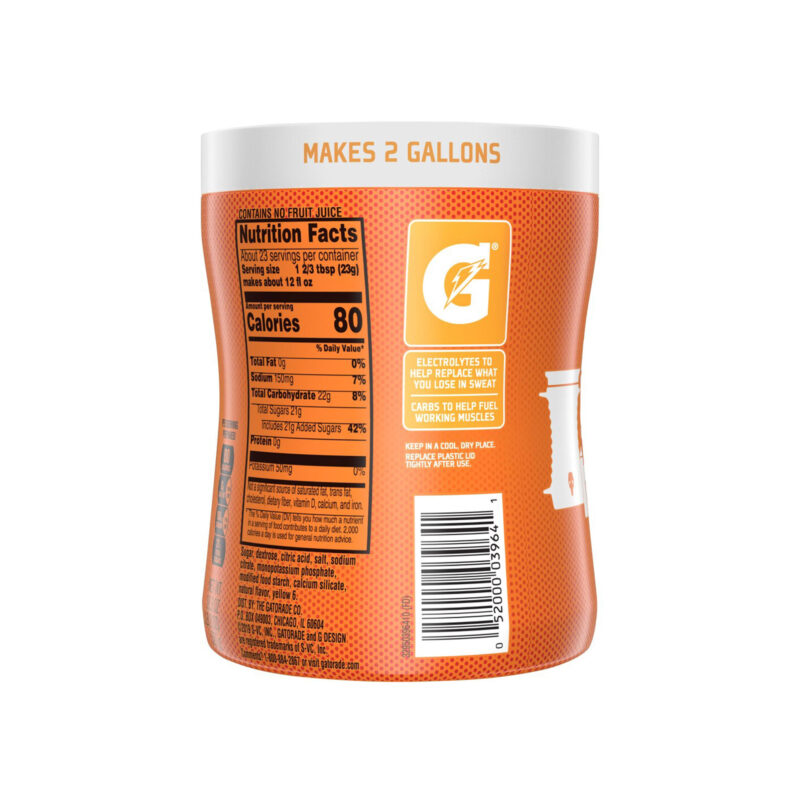 Gatorade Orange Sports Drink Powder, 18.3 Oz - Image 2