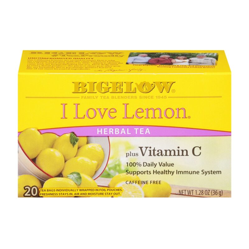 Bigelow, I Love Lemon Herbal Tea, 20 ct - Image 4