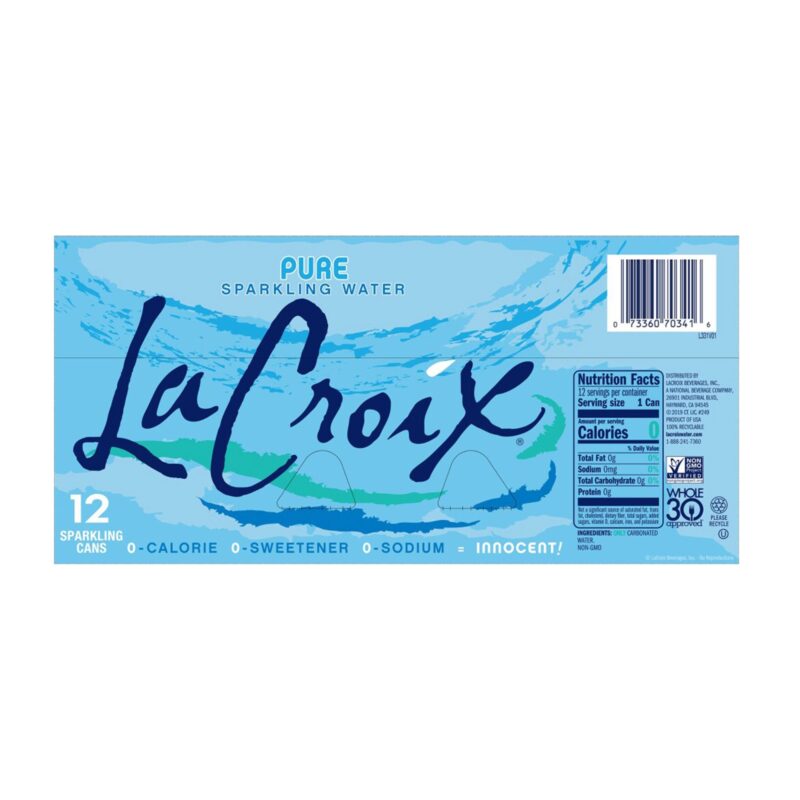 Lacroix Natural Sparkling Water, 12Pk - 12 oz - Image 2