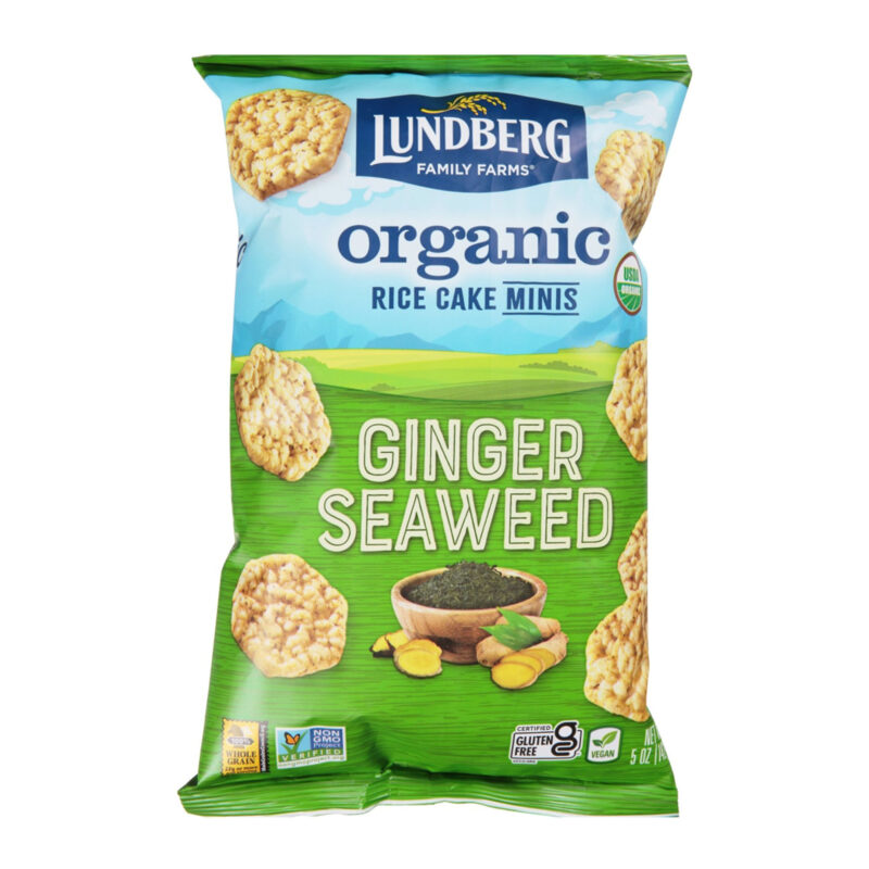 Lundberg Organic Ginger Seaweed Rice Cake Minis, 5 Oz - Image 6