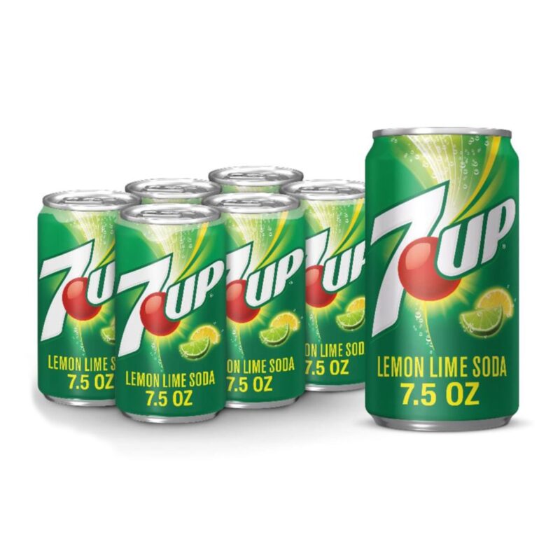 7 Up Lemon Lime Soda - 6pk/7.5 fl oz Cans - Image 5