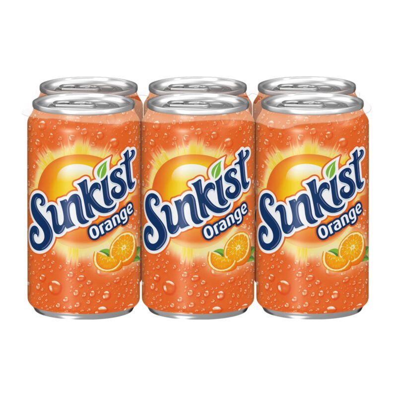 Sunkist Orange Soda, 7.5 Fluid Ounce Can, 6 Count - Image 4