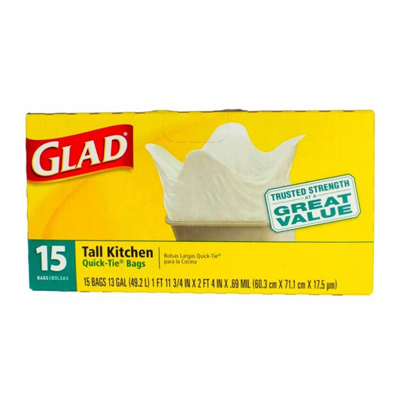 Glad Tall Kitchen Bags, 13 Gallon, 15 bags - Image 6