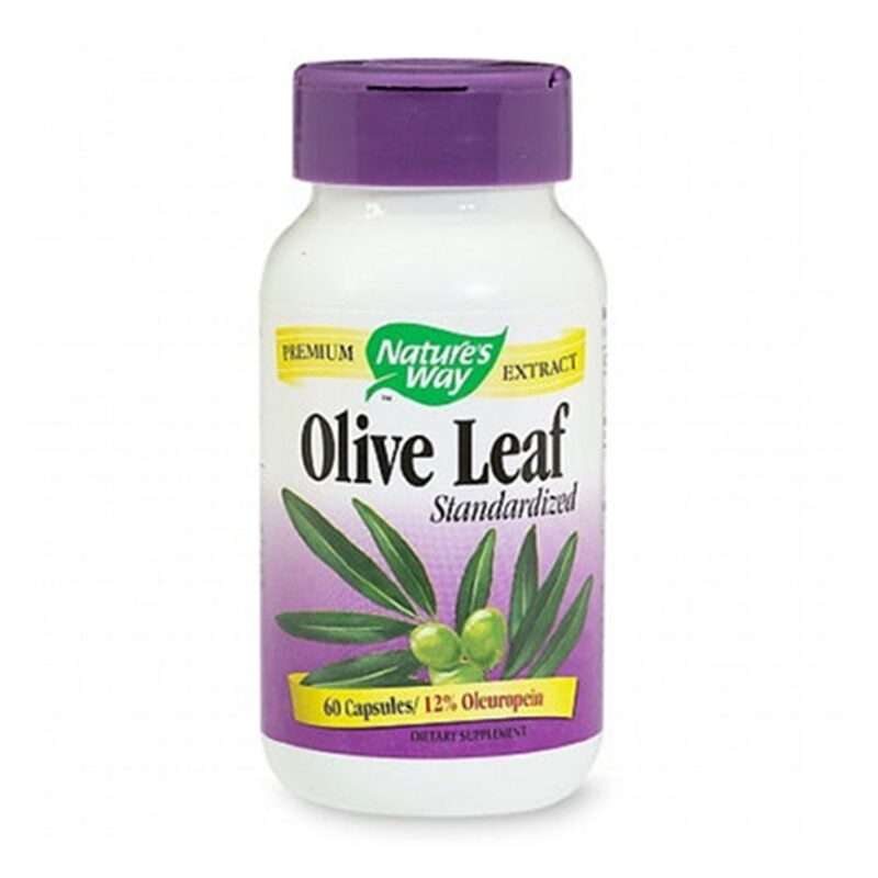 Natures Way Olive Leaf, Standardized, Veg. Capsules, 60 capsules