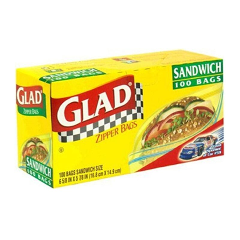 Glad Zipper Bags, Sandwich, 100 bags - Image 4