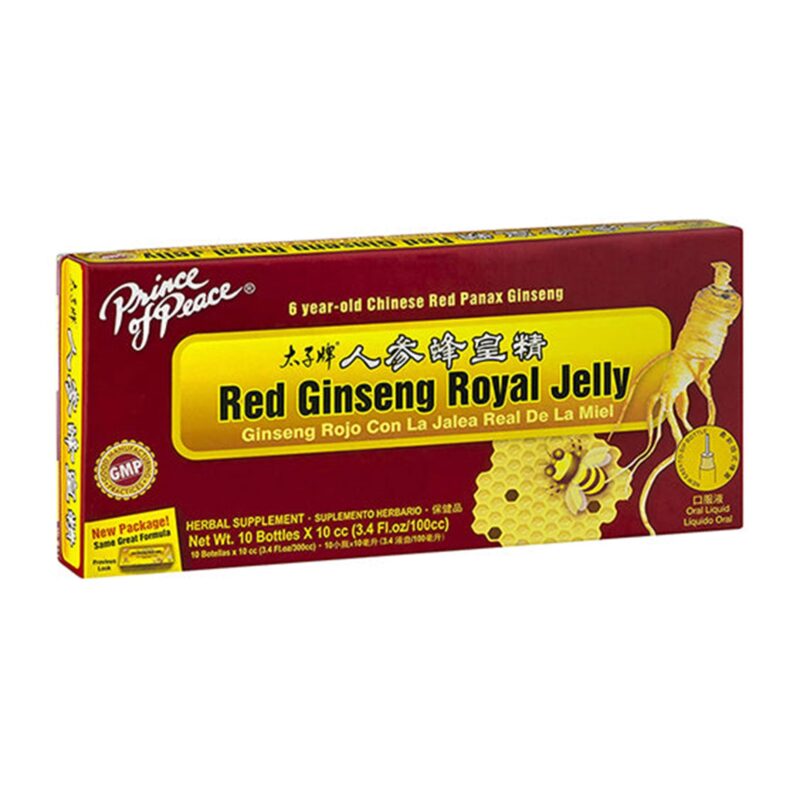 Prince Of Peace Royal Jelly, Red Ginseng, Oral Liquid, 10 bottles [3.4 fl oz]