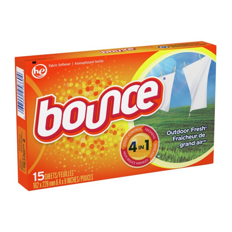 Bounce Dryer Sheets, Outdoor Fresh, 15 sheets - Image 4