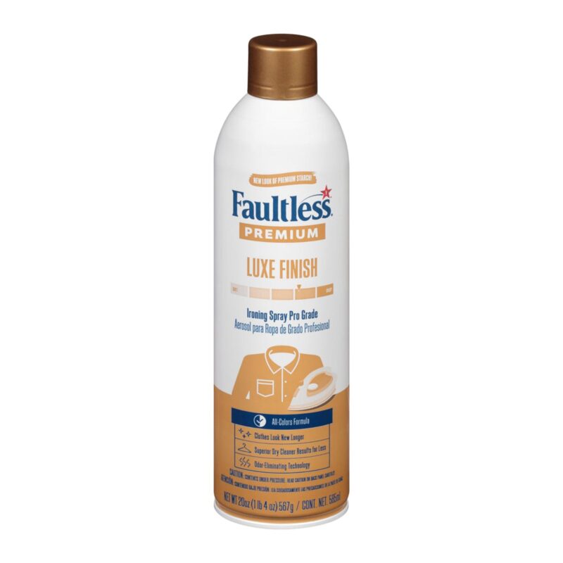 Faultless Ironing Spray, Premium, Luxe Finish, Pro Grade, 20 oz (1 lb 4 oz) 567 g (585 ml) - Image 6