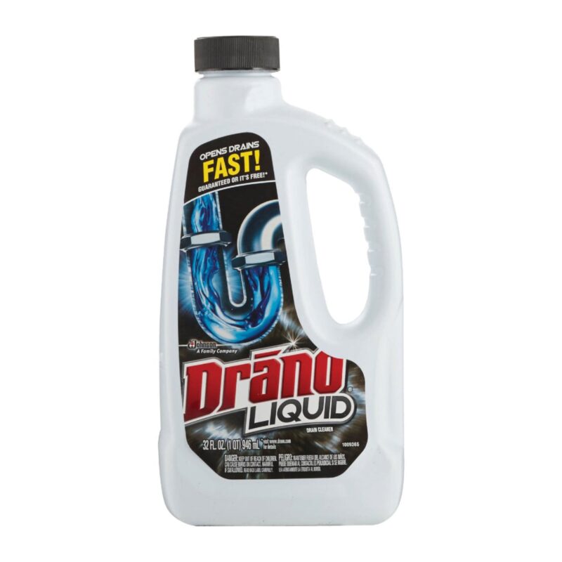 Drano Drain Cleaner, Liquid, 32 fl oz (1 qt) 946 ml - Image 5