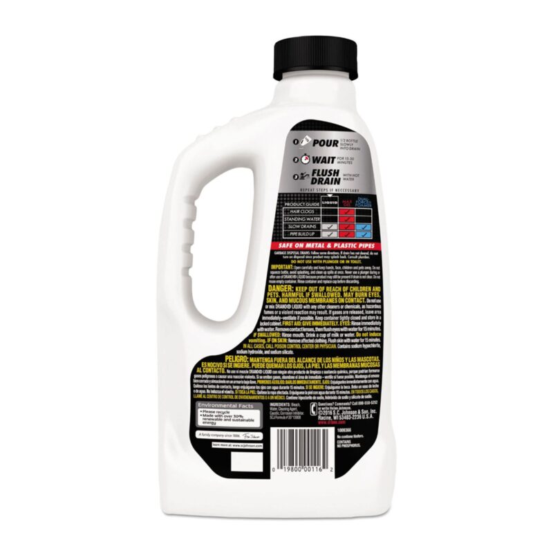 Drano Drain Cleaner, Liquid, 32 fl oz (1 qt) 946 ml - Image 2