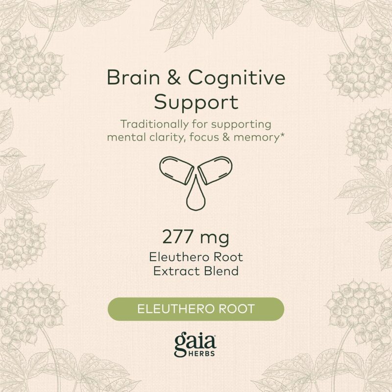 Gaia Herbs Mental Alertness 60 Vegan Capsules - Image 3