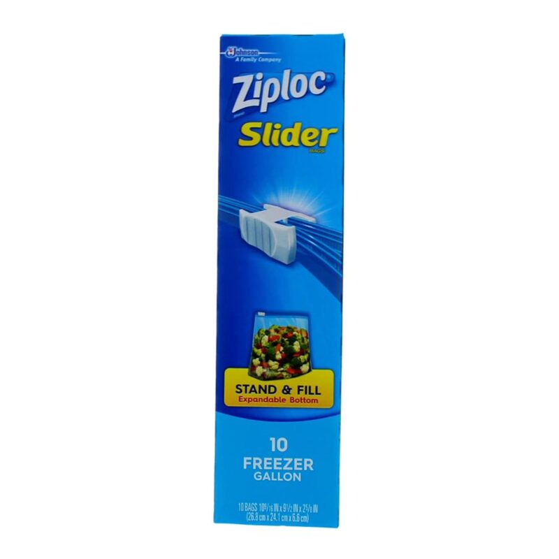 Ziploc Slider Bags, Freezer, Gallon, 10 bags - Image 6