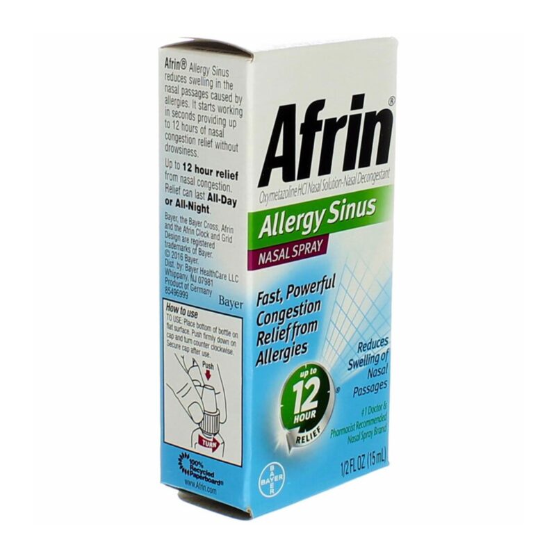 Afrin Nasal Spray, Allergy Sinus, 0.5 fl oz (15 ml) - Image 3