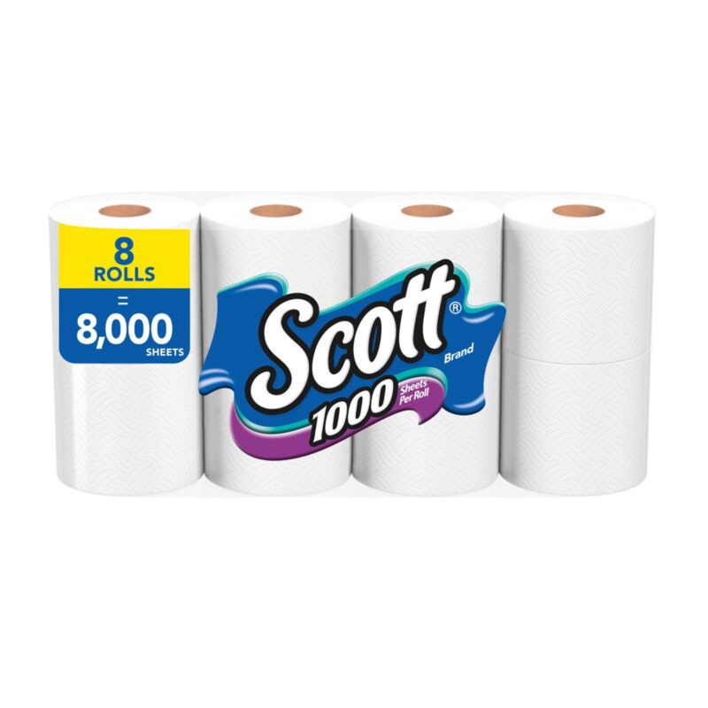 SCOTT Bathroom Tissue, Unscented, One-Ply, 8 rolls - Image 6