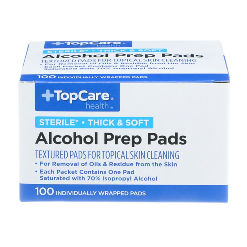 TopCare Alcohol Prep Pads, 100 pads - Image 3