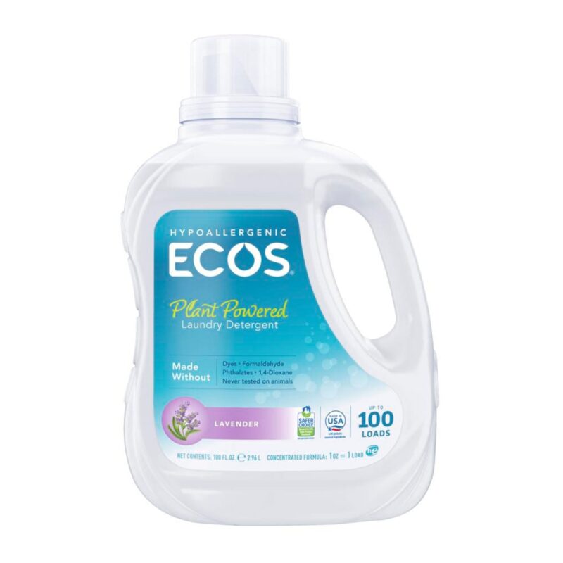 Ecos Laundry Detergent, Plant Powered, Lavender, 100 fl oz (2.96 l) - Image 4