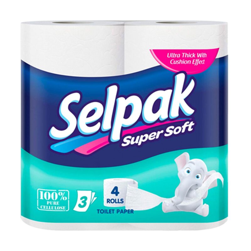 Selpak Toilet Paper 4 Rolls 3 Ply - Image 3