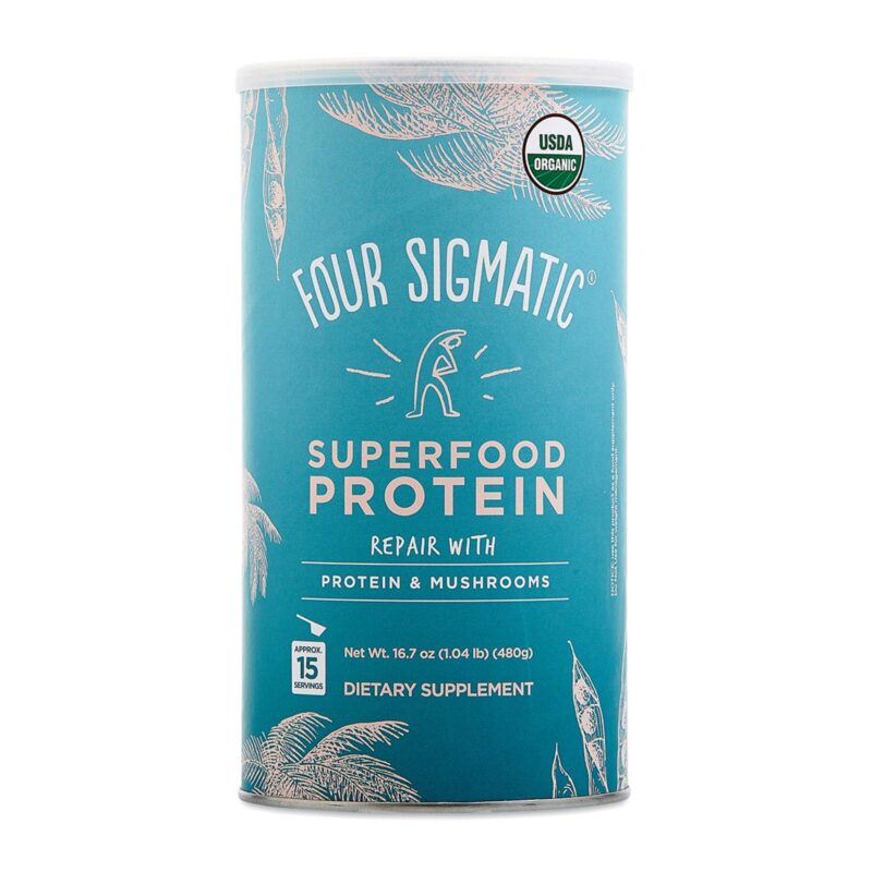 Four Sigmatic Plant-Based Protein, With Superfoods, Unflavored, 16.7 oz (1.04 lb) 480 g - Image 2