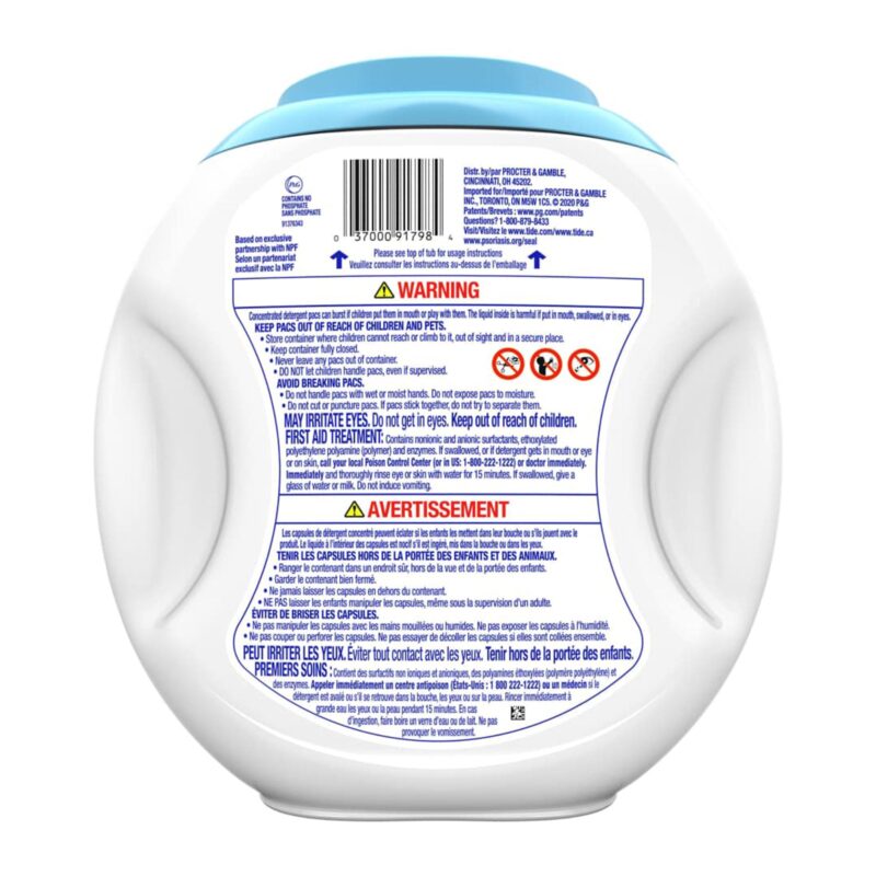 Tide Detergent, Free & Gentle, 81 pacs [1.67 kg (3.62 lb) 58 oz)] - Image 2