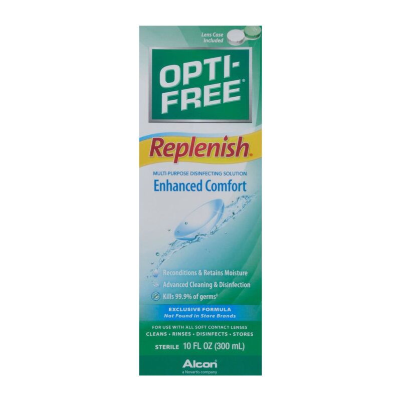 Opti Free Disinfecting Solution, Multi-Purpose, Enhanced Comfort, 10 fl oz (300 ml) - Image 6