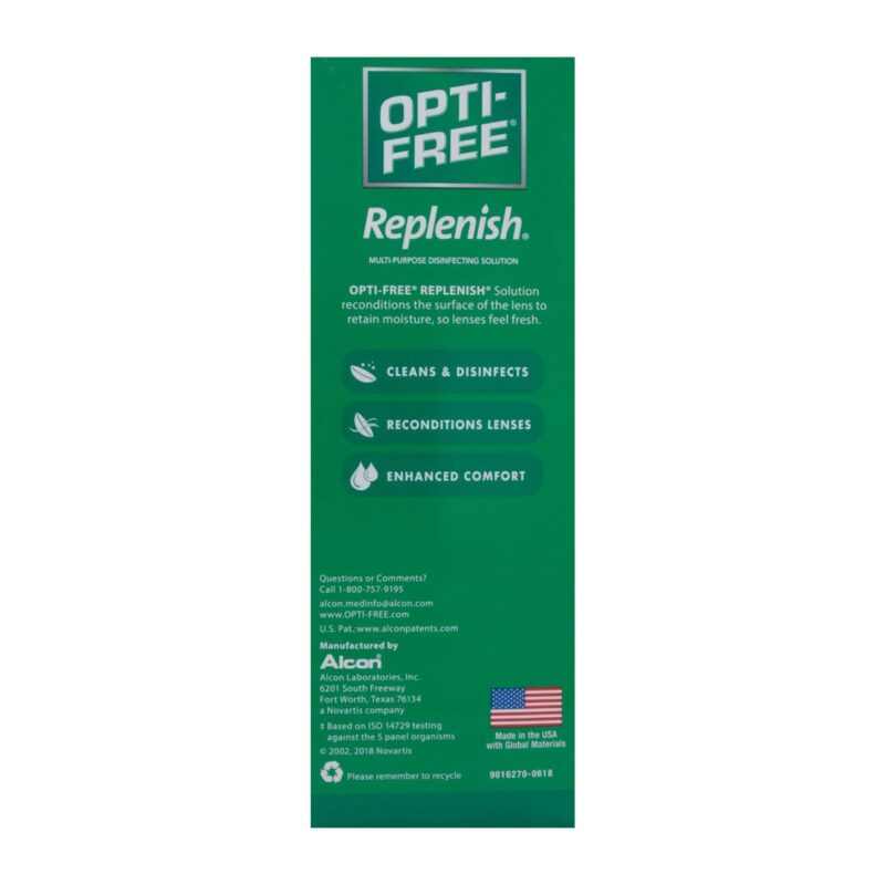 Opti Free Disinfecting Solution, Multi-Purpose, Enhanced Comfort, 10 fl oz (300 ml) - Image 2