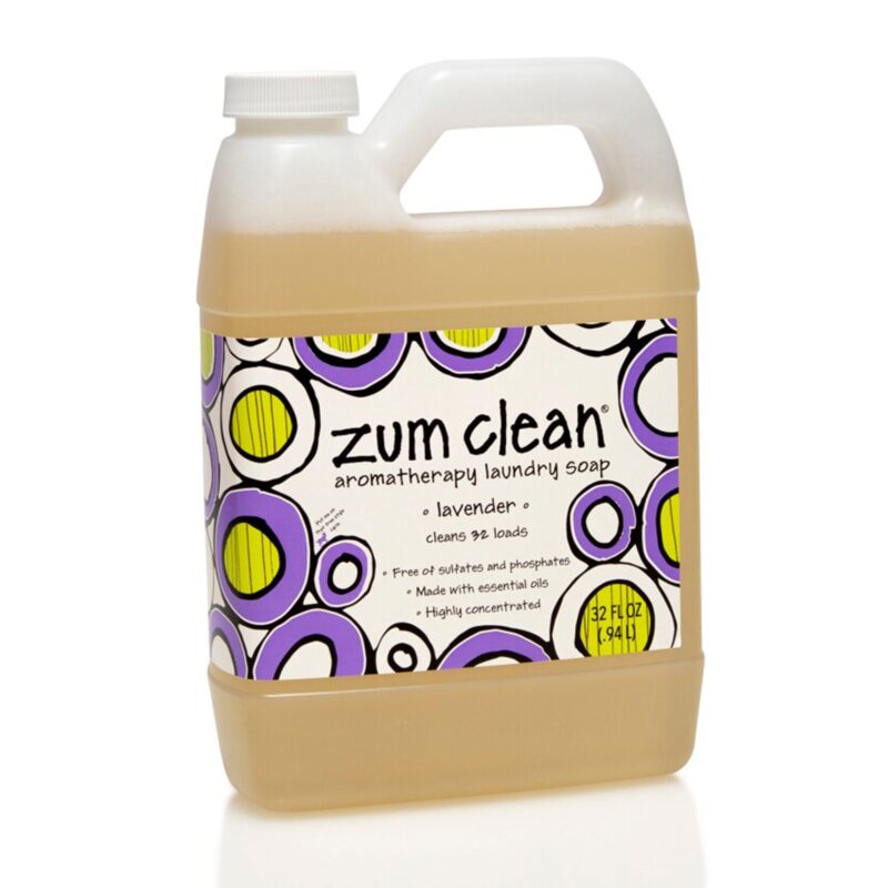 Zum Clean Laundry Soap, Aromatherapy, HE, Lavender, 32 fl oz (0.94 l) - Image 6