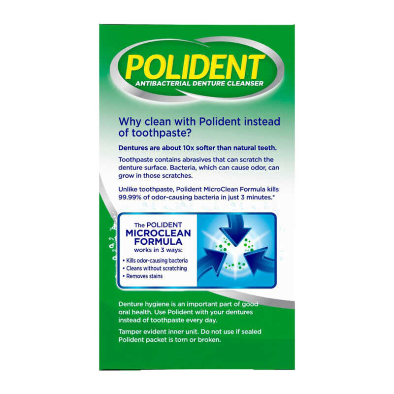 Polident 3-minute Denture Cleanser Tablets, 40-Count - Image 2