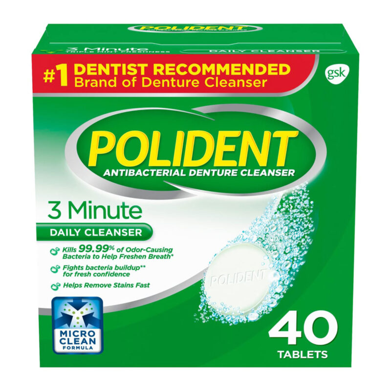 Polident 3-minute Denture Cleanser Tablets, 40-Count - Image 4