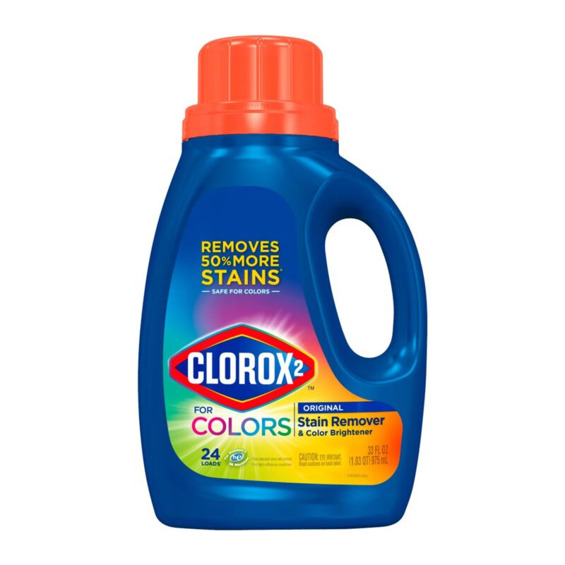 Clorox 2 Stain Remover & Color Brightener, for Colors, Original, 33 fl oz (1.03 qt) 975 ml - Image 6