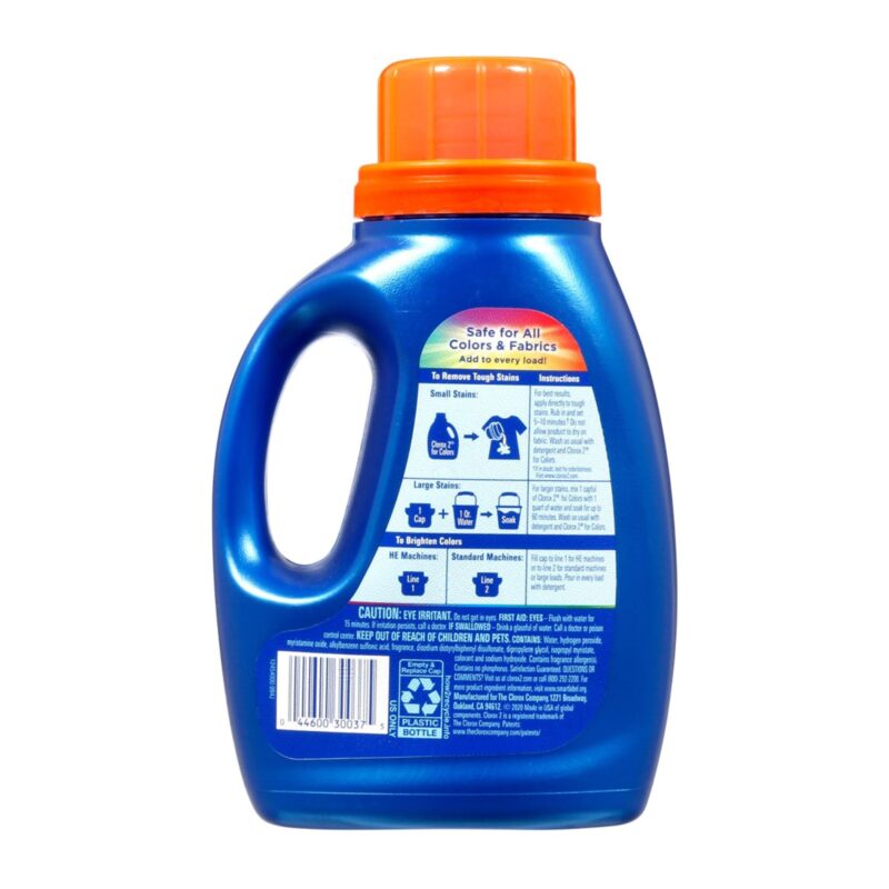 Clorox 2 Stain Remover & Color Brightener, for Colors, Original, 33 fl oz (1.03 qt) 975 ml - Image 2