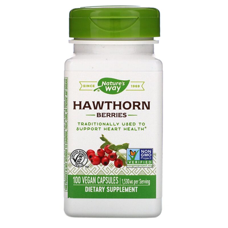 Natures Way Hawthorn Berries 100Vegcp