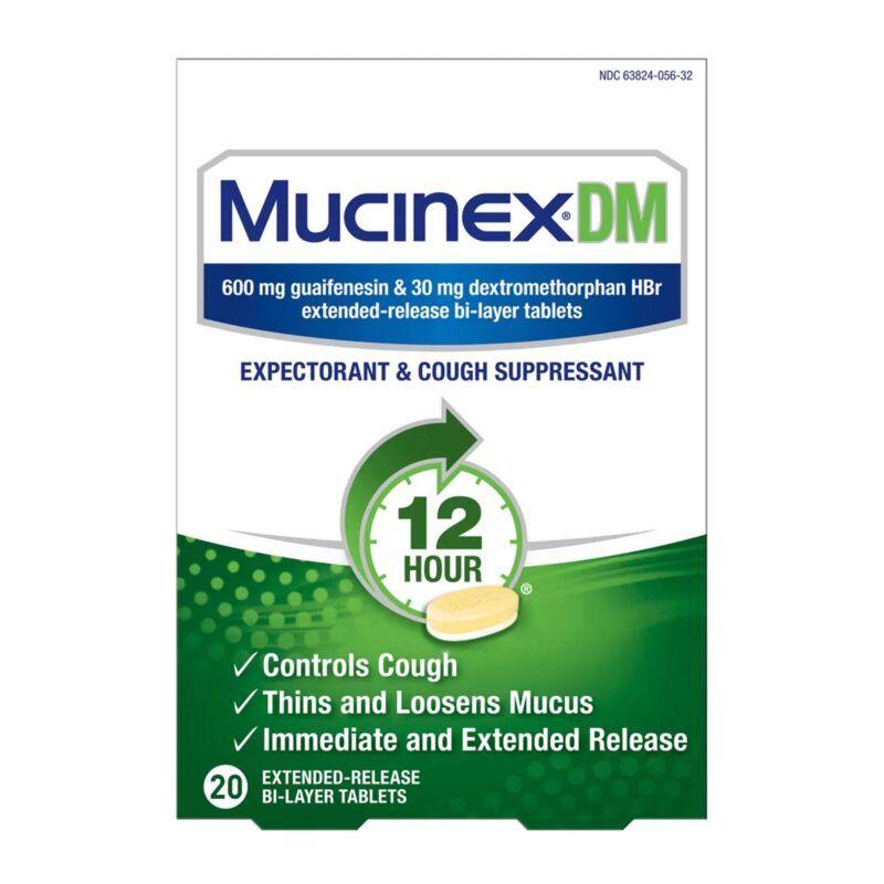 Mucinex Expectorant & Cough Suppressant, 12 Hour, Extended-Release Bi-Layer Tablets, 20 tablets - Image 6