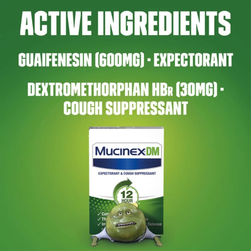 Mucinex Expectorant & Cough Suppressant, 12 Hour, Extended-Release Bi-Layer Tablets, 20 tablets - Image 2