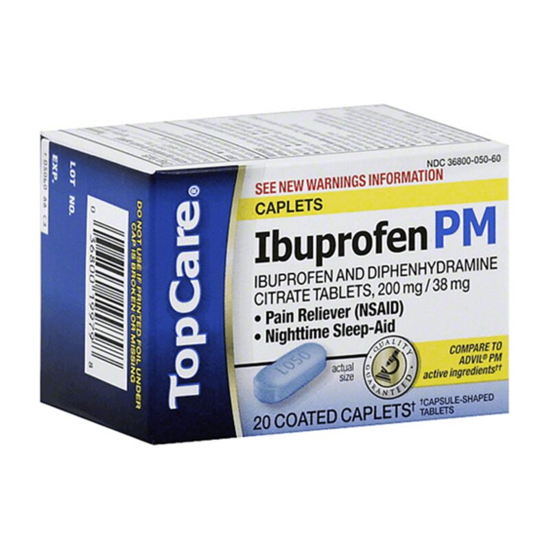 TopCare Ibuprofen PM, Coated Caplets, 20 caplets - Image 3