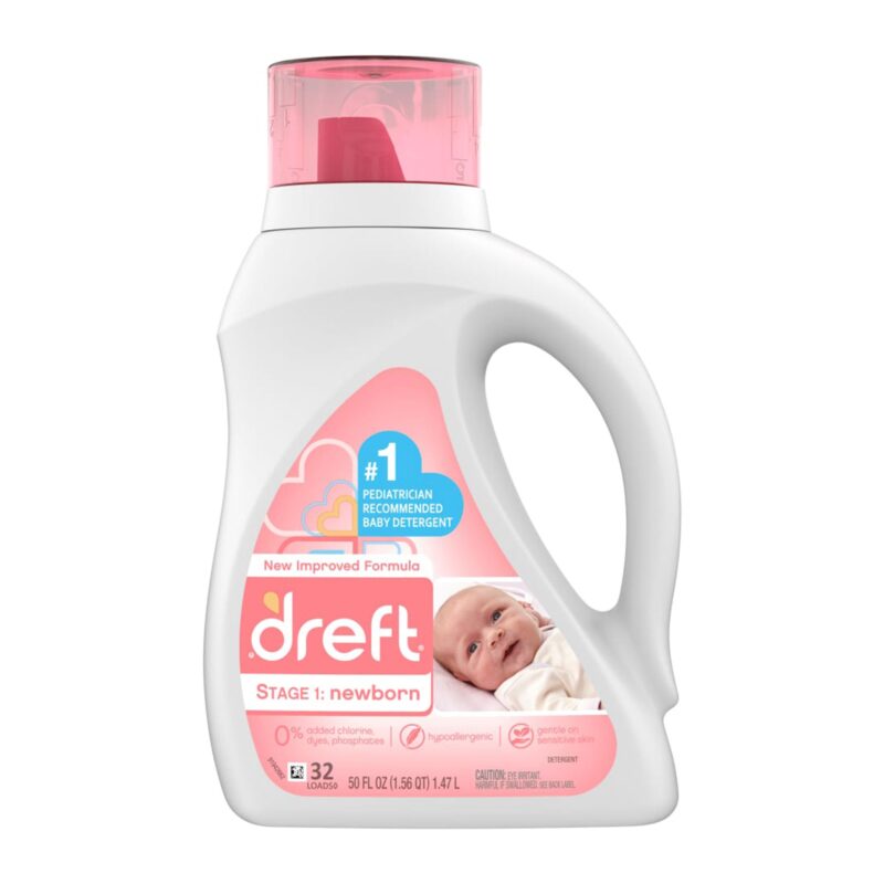 Dreft Detergent, Stage 1: Newborn, 50 fl oz (1.56 qt) 1.47 l - Image 5