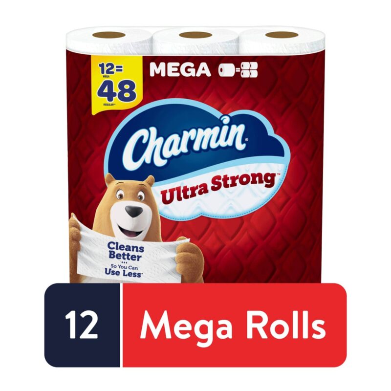 Charmin Ultra Strong Toilet Paper (12 Mega Rolls) - Image 6