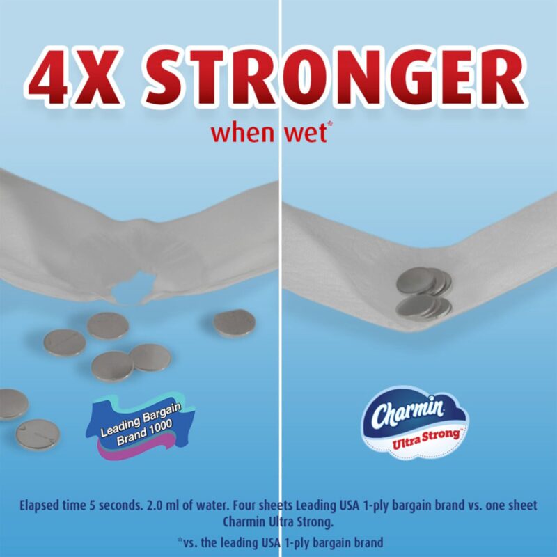 Charmin Ultra Strong Toilet Paper (12 Mega Rolls) - Image 2