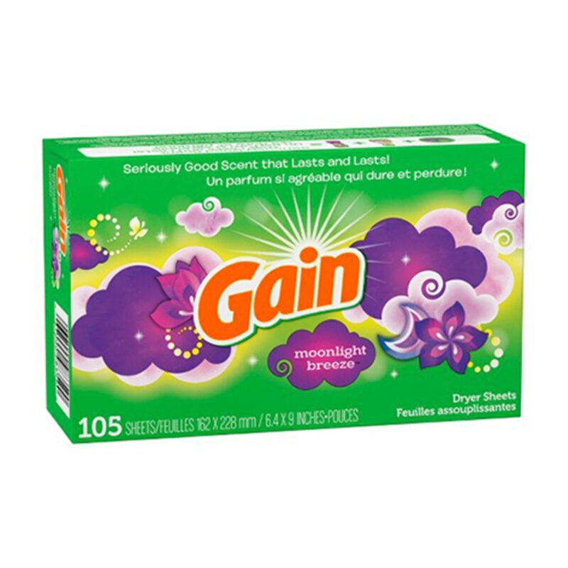 Gain Dryer Sheets, Moonlight Breeze, 105 sheets