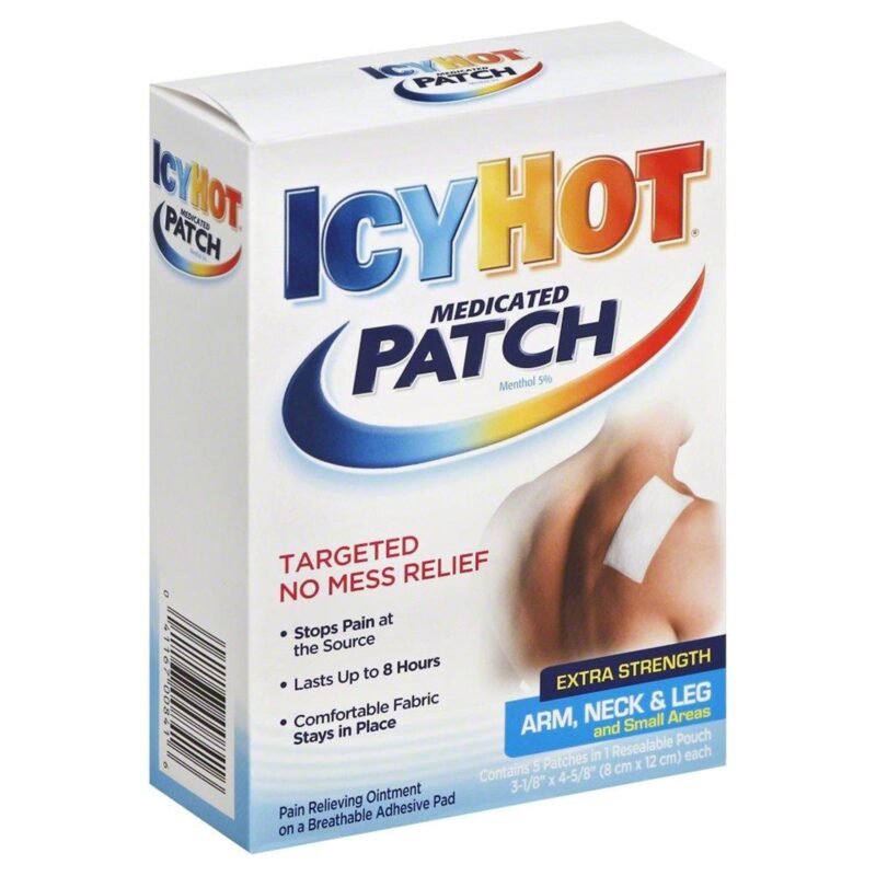 Icyhot Pain Relief Patch, Arm Neck & Leg, Original, 5 patches - Image 6