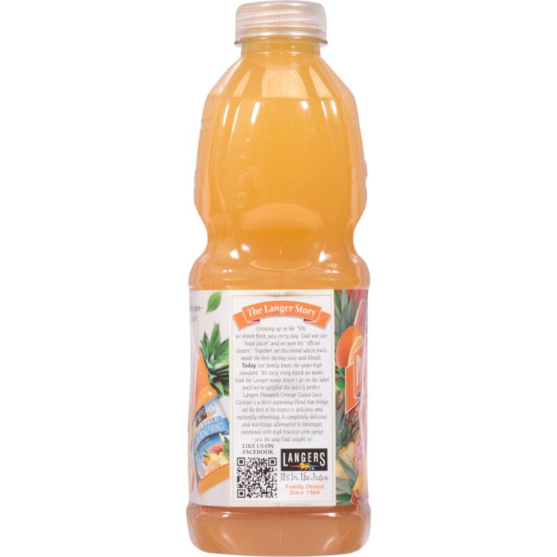 Langers Juice Cocktail, Pineapple Orange Guava, 64 Fl Oz - Image 3